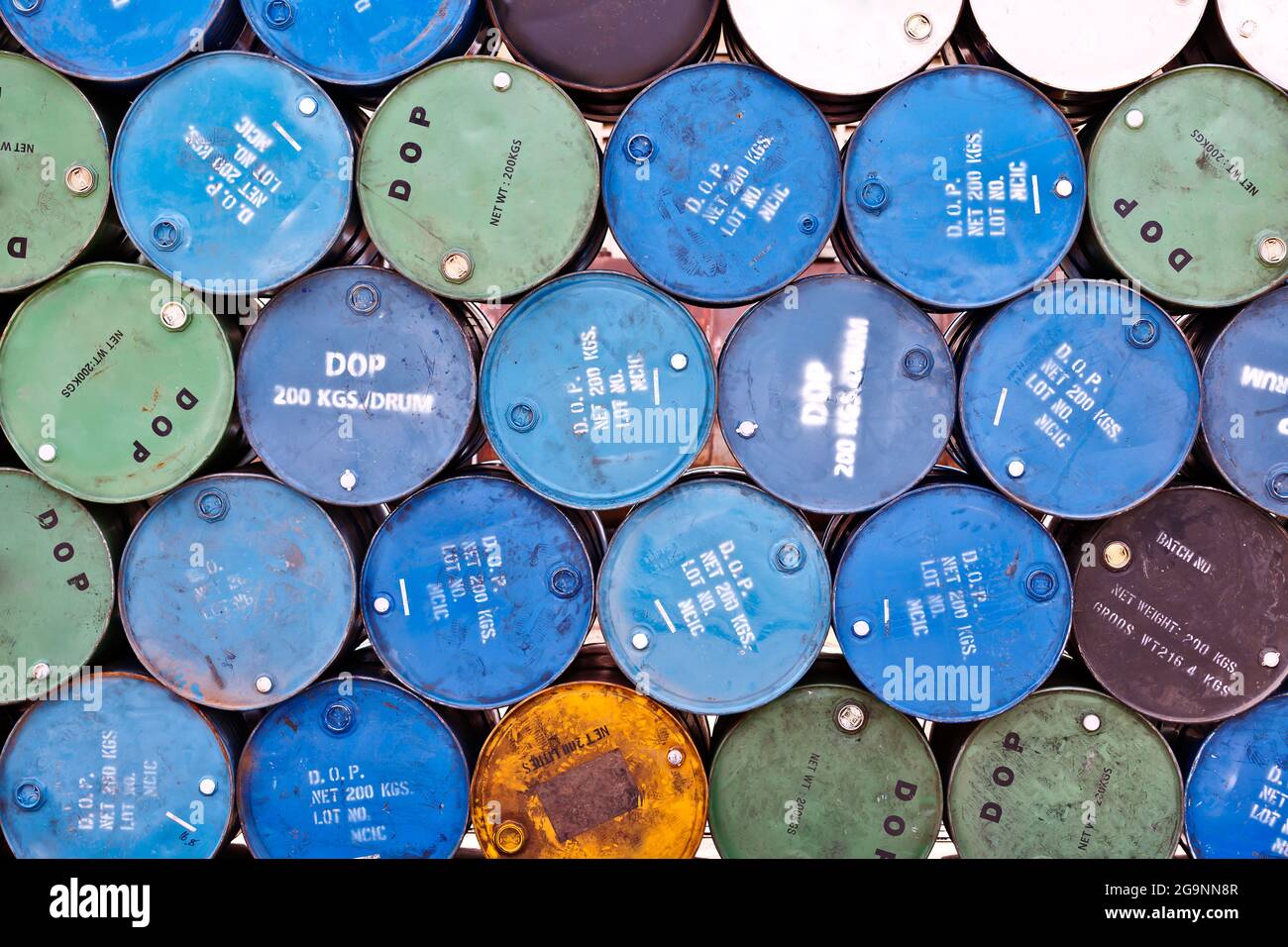 Group of old oil tanks Stock Photo Alamy