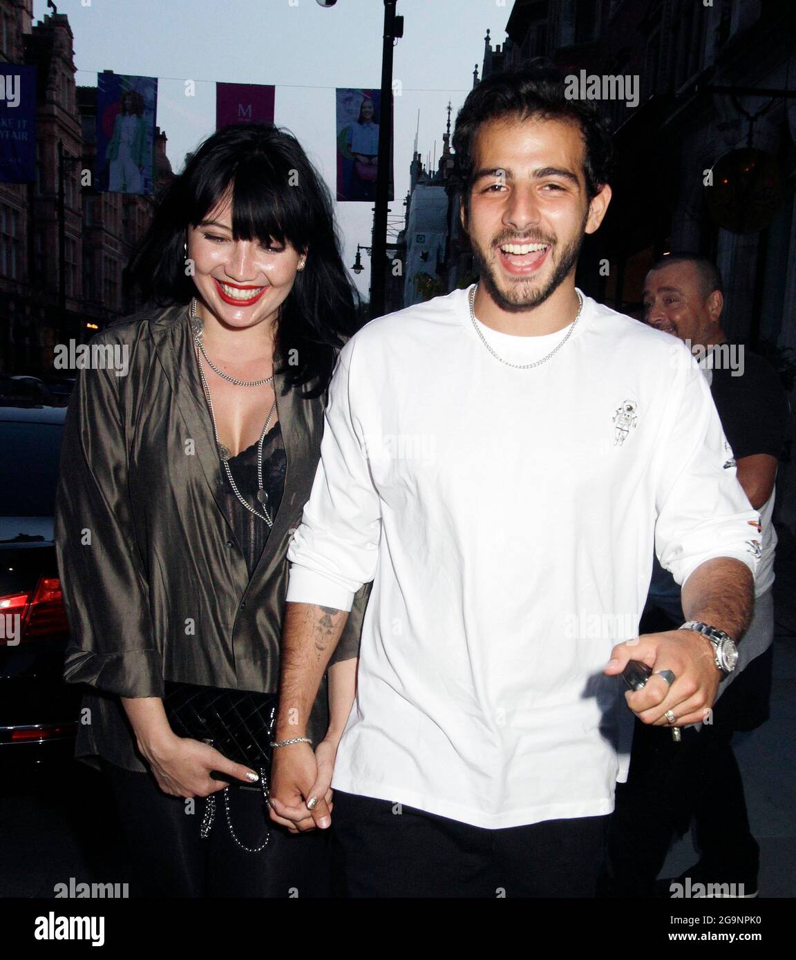 Daisy Lowe and Jordan Saul went to scott’s to eat and they seemed very