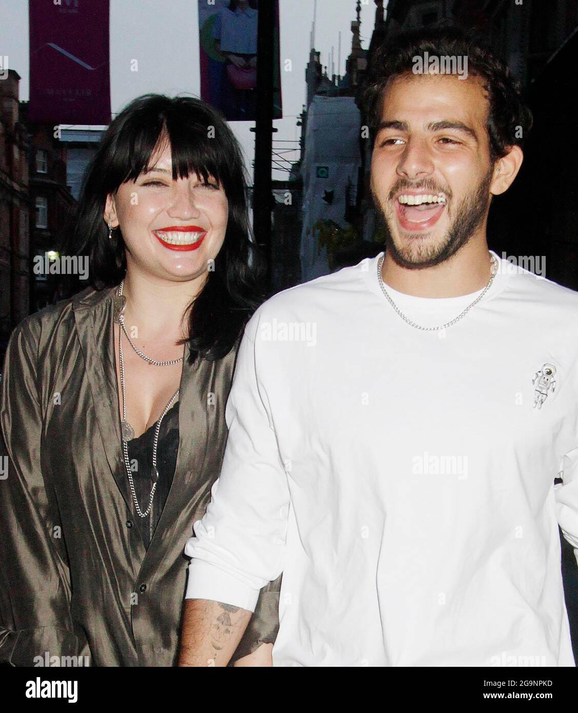 Daisy Lowe and Jordan Saul went to scott’s to eat and they seemed very