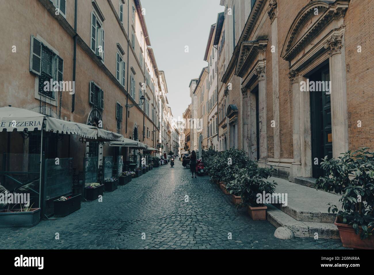 Cobblestone Walk Rome Cobblestone pavement historical rome hi-res stock photography and ...