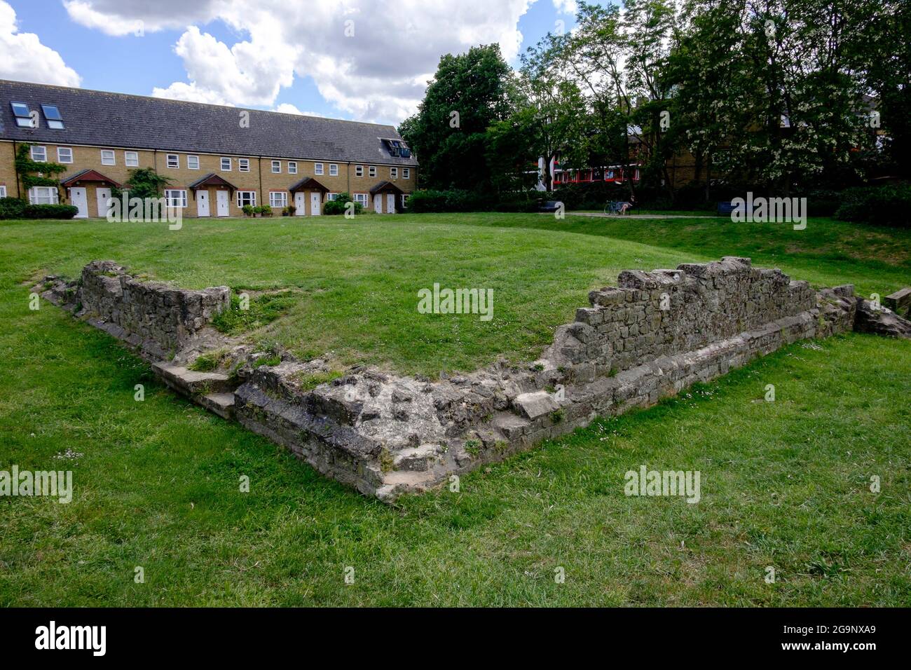 Ruins of King Edward III Manor House constructed around 1350, Rotherhithe, South London, UK. Stock Photo