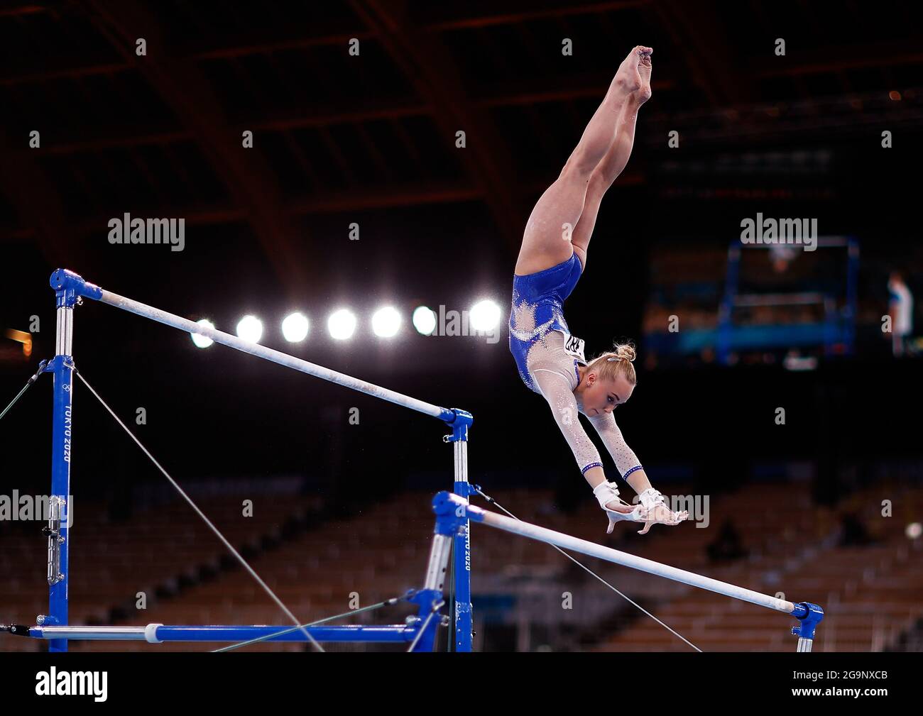 Tokyo, Japan. 27th July, 2021. Angelina Melnikova of ROC competes in ...