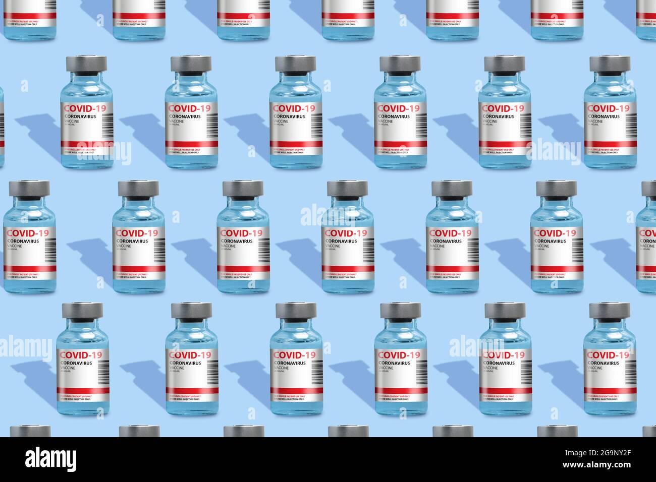 Vial Pattern The pattern repeated vials with covid-19 vaccine on the purple ...
