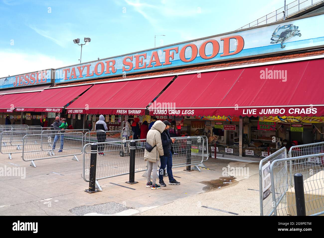WASHINGTON, DC 1 APR 2021 View of the Municipal Fish Market at The Wharf located in Washington
