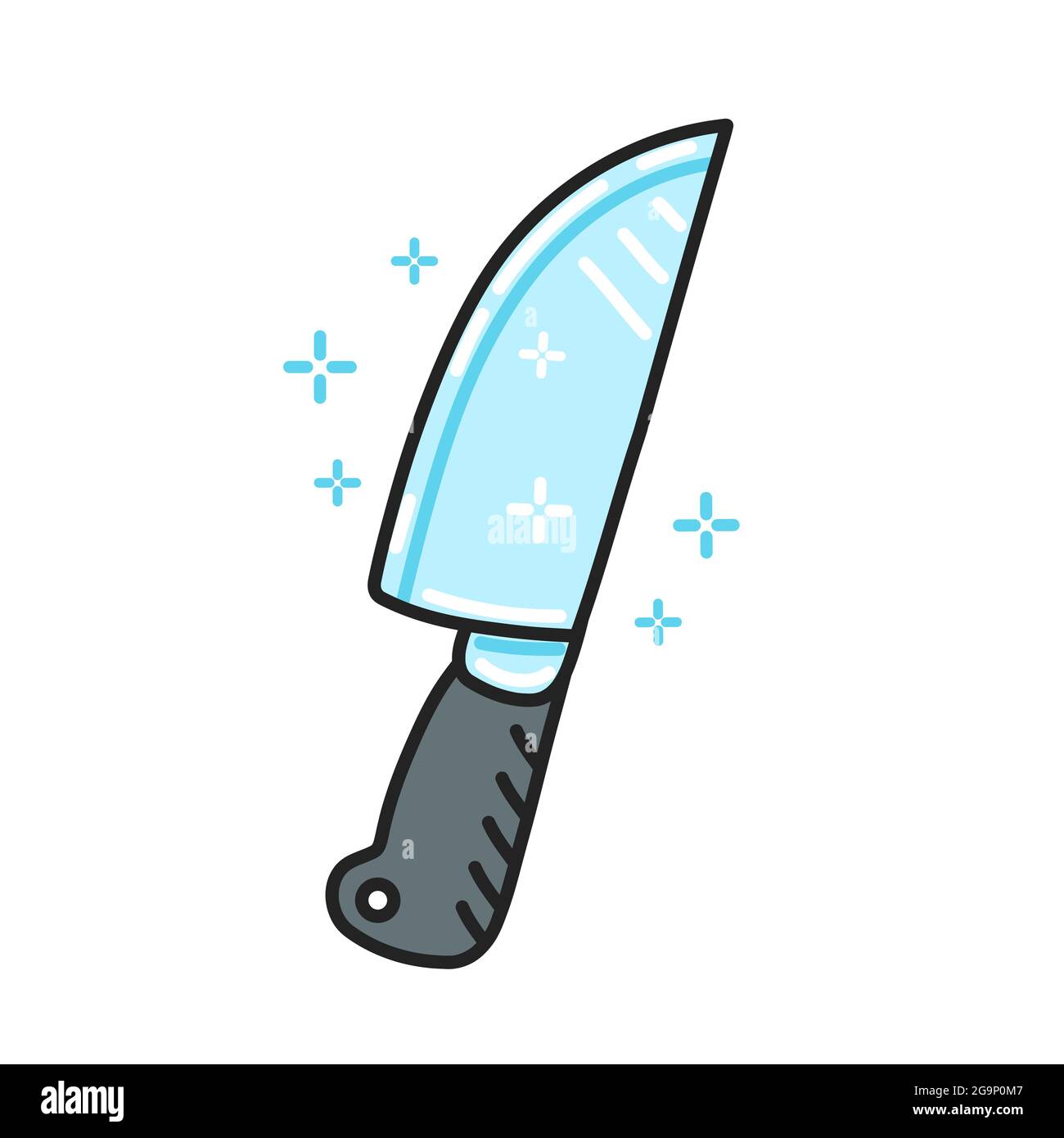 Knife cartoon hi-res stock photography and images - Alamy