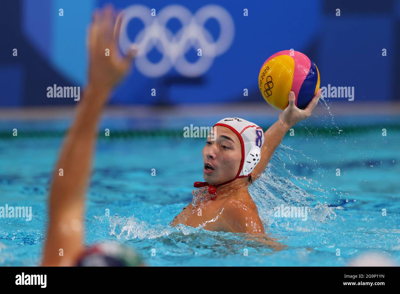 Tokyo Japan 27th July 21 Mitsuru Takata Jpn Water Polo Men S Preliminary Round Group A Match Between Japan 11 16 Hungary During The Tokyo Olympic Games At The Tokyo Tatsumi International