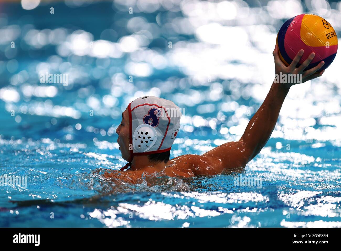 Tokyo Japan 27th July 21 Mitsuru Takata Jpn Water Polo Men S Preliminary Round Group A Match Between Japan 11 16 Hungary During The Tokyo Olympic Games At The Tokyo Tatsumi International