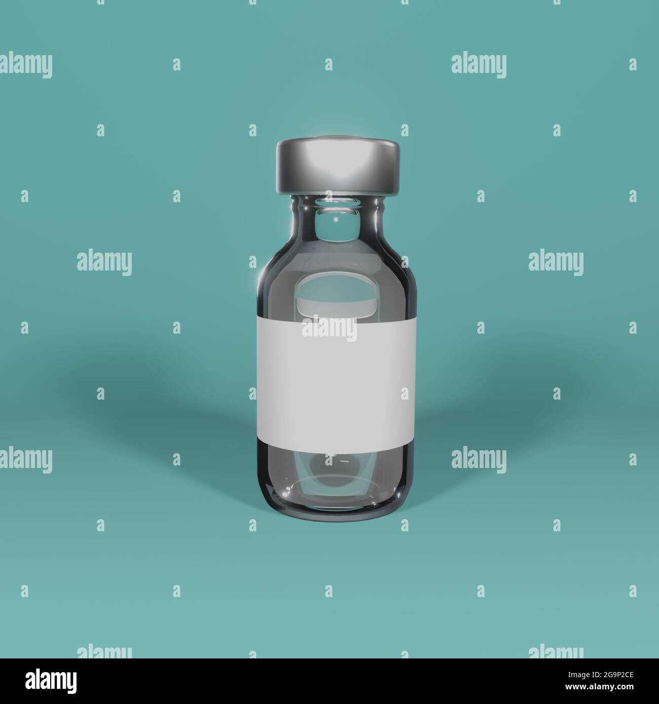 vaccine bottle 3d illustration Stock Photo