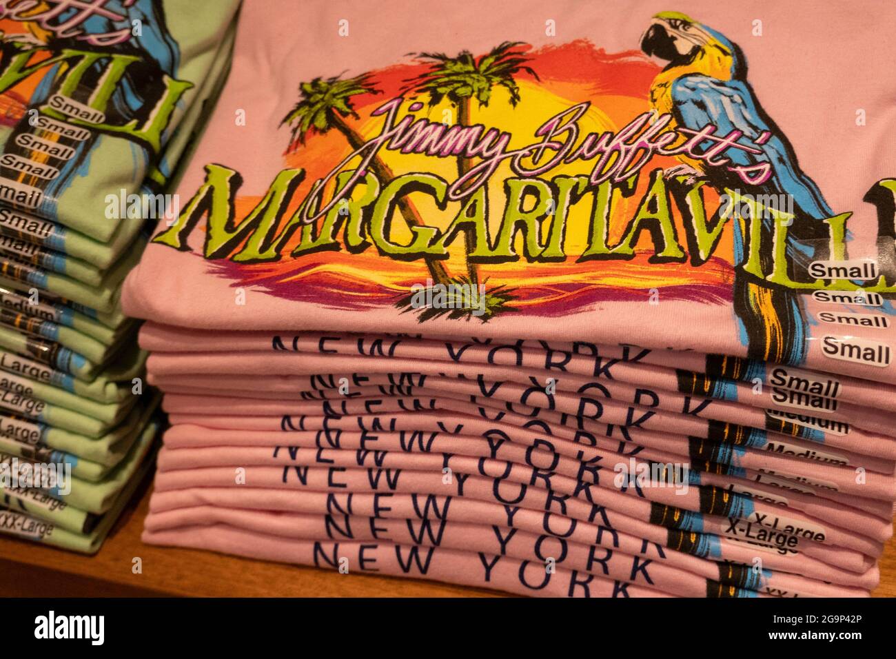 Margaritaville Resort Times Square is a Jimmy Buffett property in New York City, USA Stock Photo