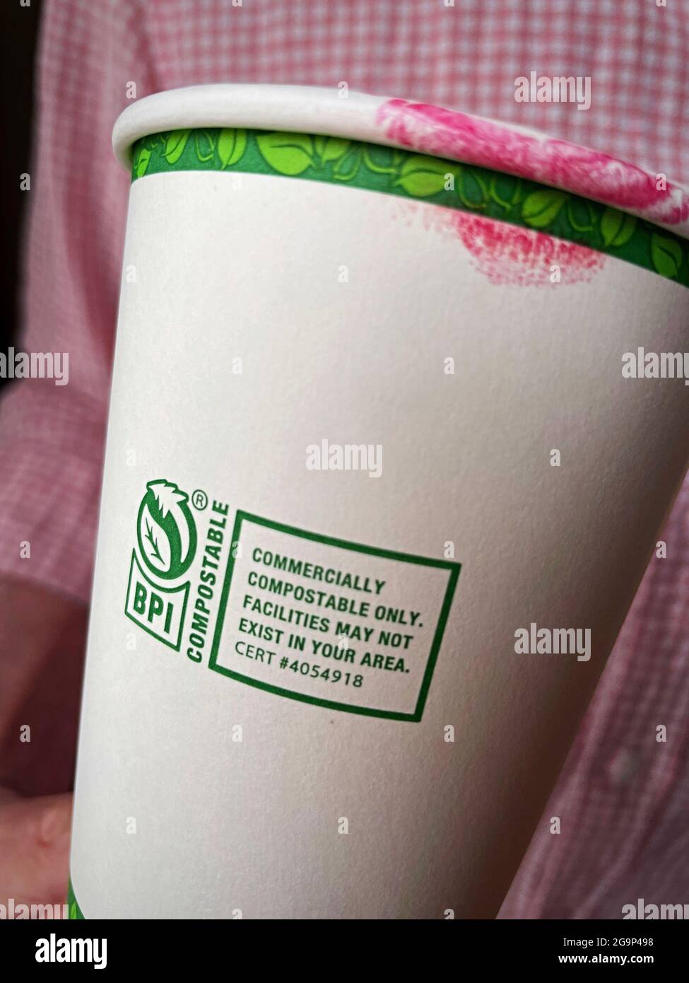Compostable Paper Coffee Cup , USA Stock Photo - Alamy