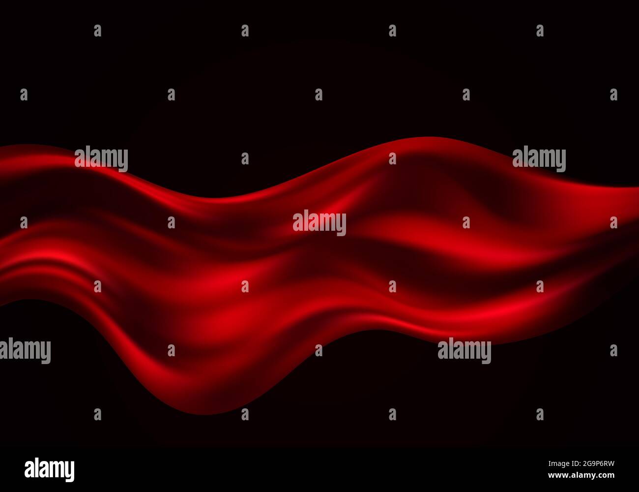 Abstract vector background luxury red cloth or liquid wave Stock Vector