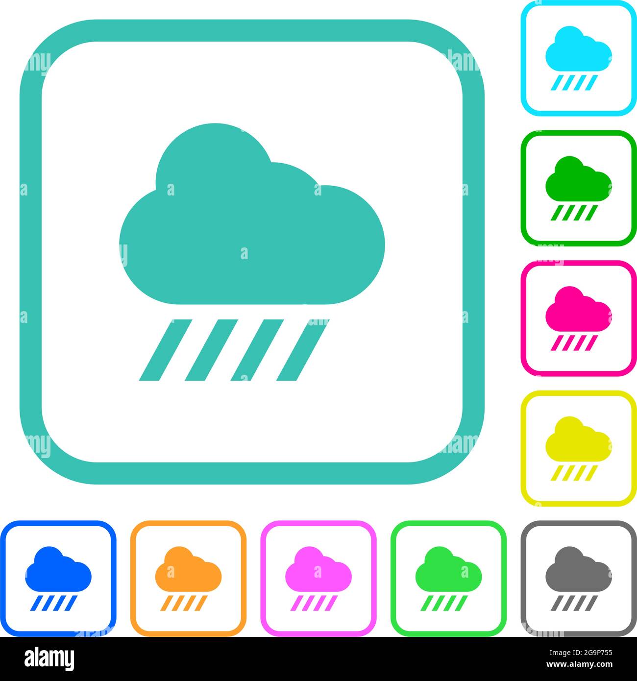 Rainstorm on the plain Stock Vector Images - Alamy