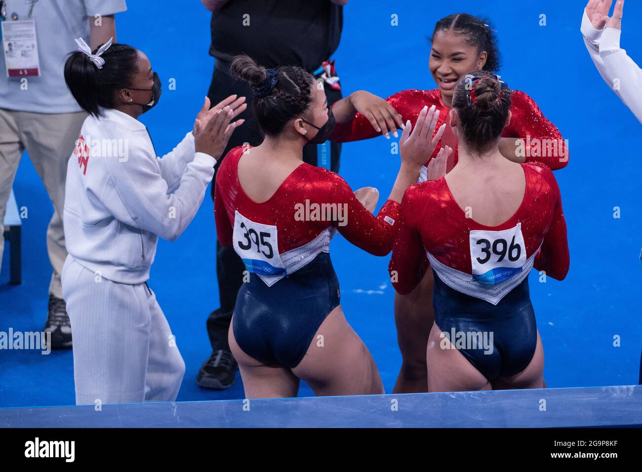 Usa Team Usa Women S Team Final July 27 21 Tokyo Olympic Games At Ariake Gymnastics Centre In Tokyo Japan Credit Enrico Calderoni Aflo Sport Alamy Live News Stock Photo Alamy