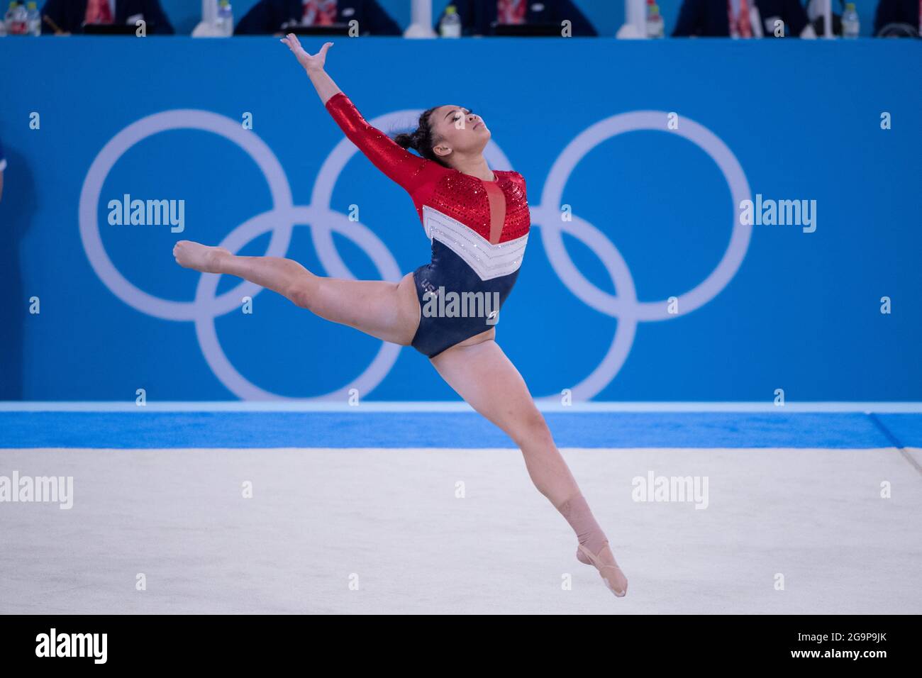 Lee Sunisa Usa Women S Team Final July 27 21 Tokyo Olympic Games At Ariake Gymnastics Centre In Tokyo Japan Credit Enrico Calderoni Aflo Sport Alamy Live News Stock Photo Alamy