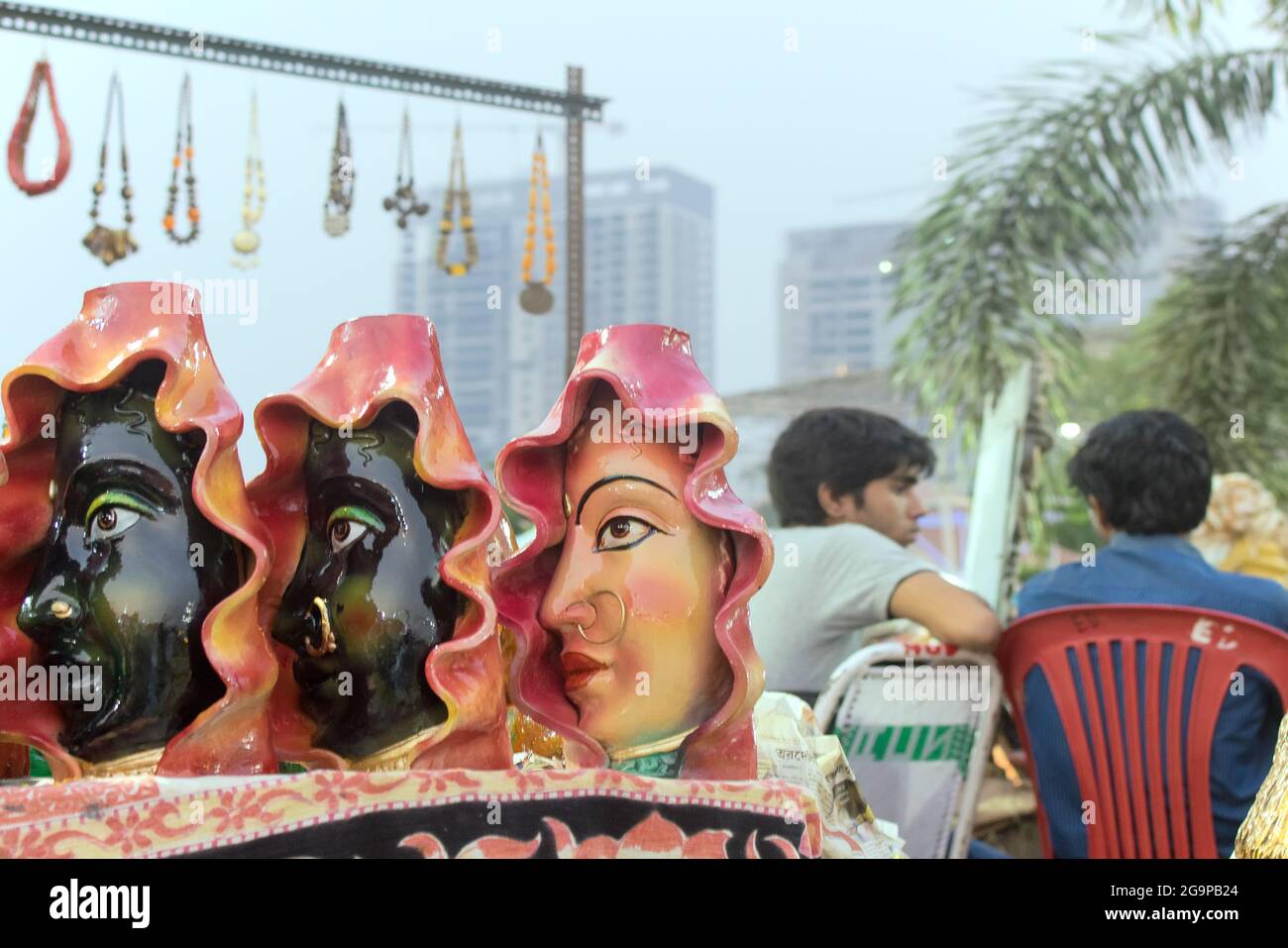 KOLKATA, WEST BENGAL , INDIA NOVEMBER 23RD 2014 Terracotta dolls