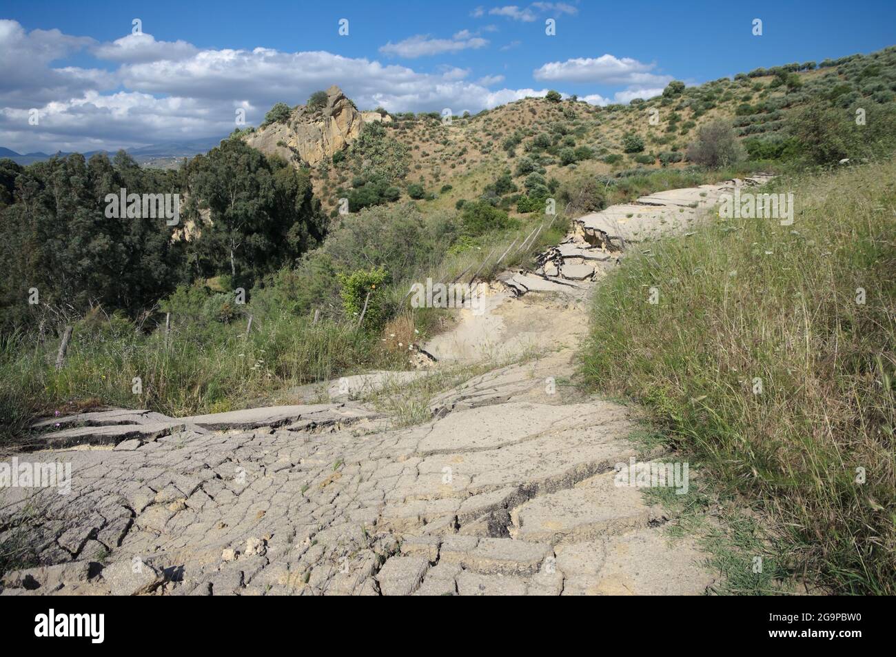 Destroyed Rural Road Cracked road rural hi-res stock photography and images - Alamy