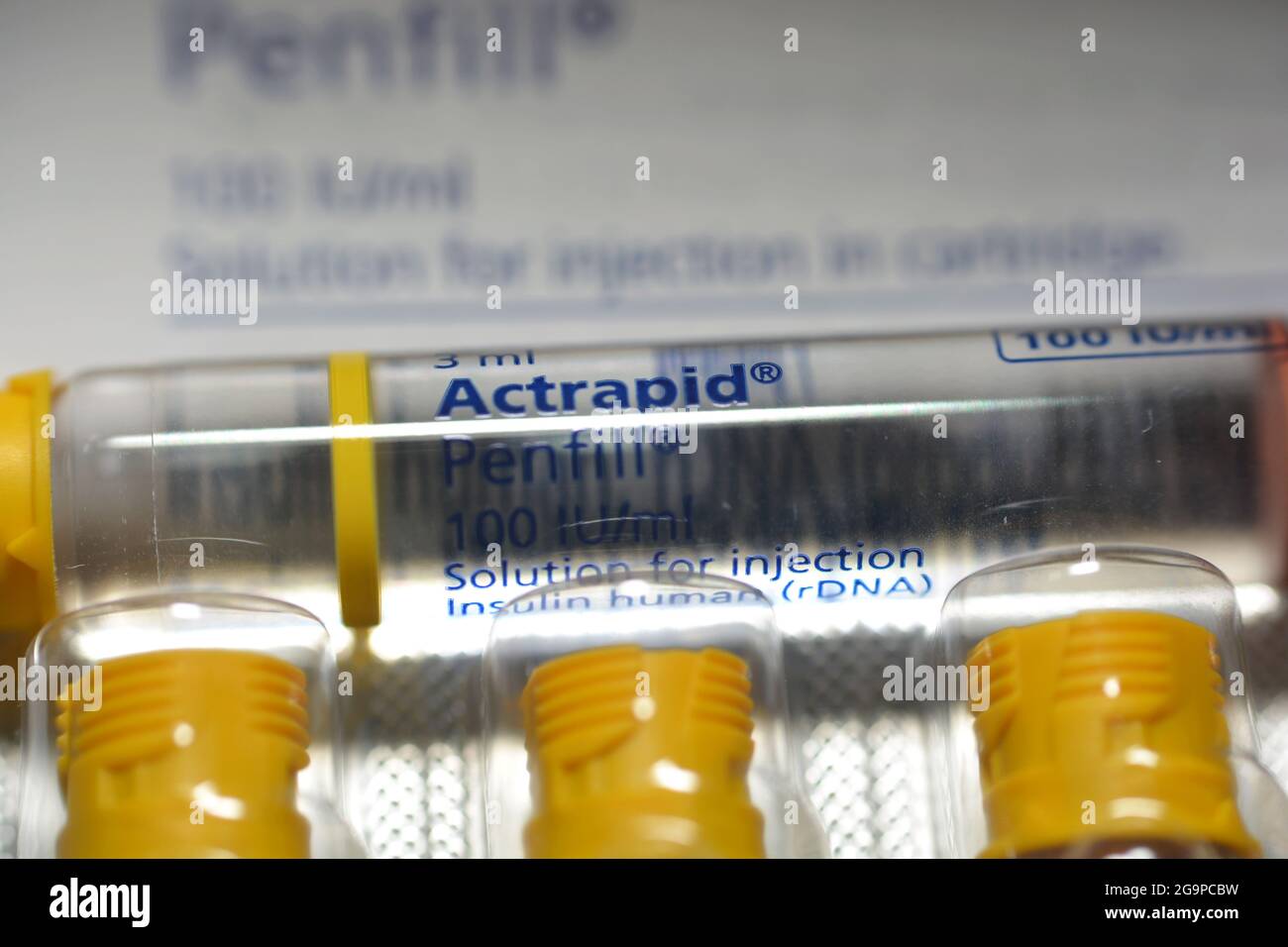 Actrapid human insulin rDNA penfill 100 IU solution for subcutaneous or intravenous injection in