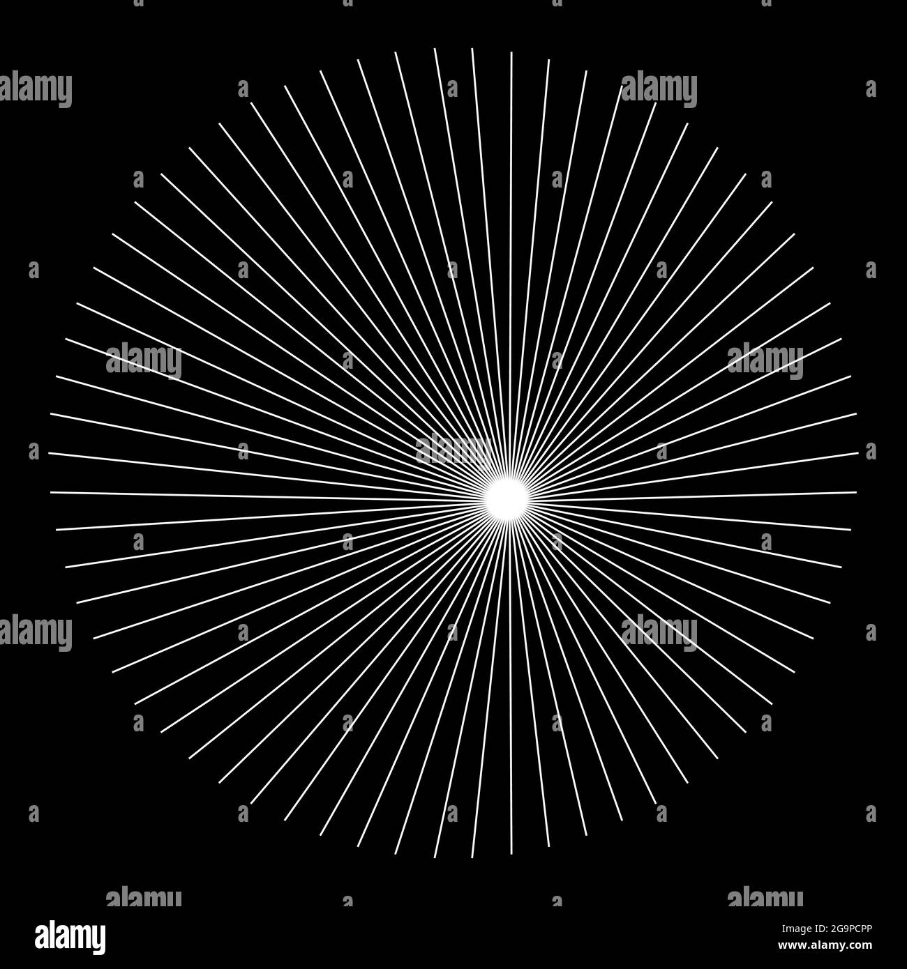 Abstract radial, radiating lines, stripes. Burst lines. Converging ...