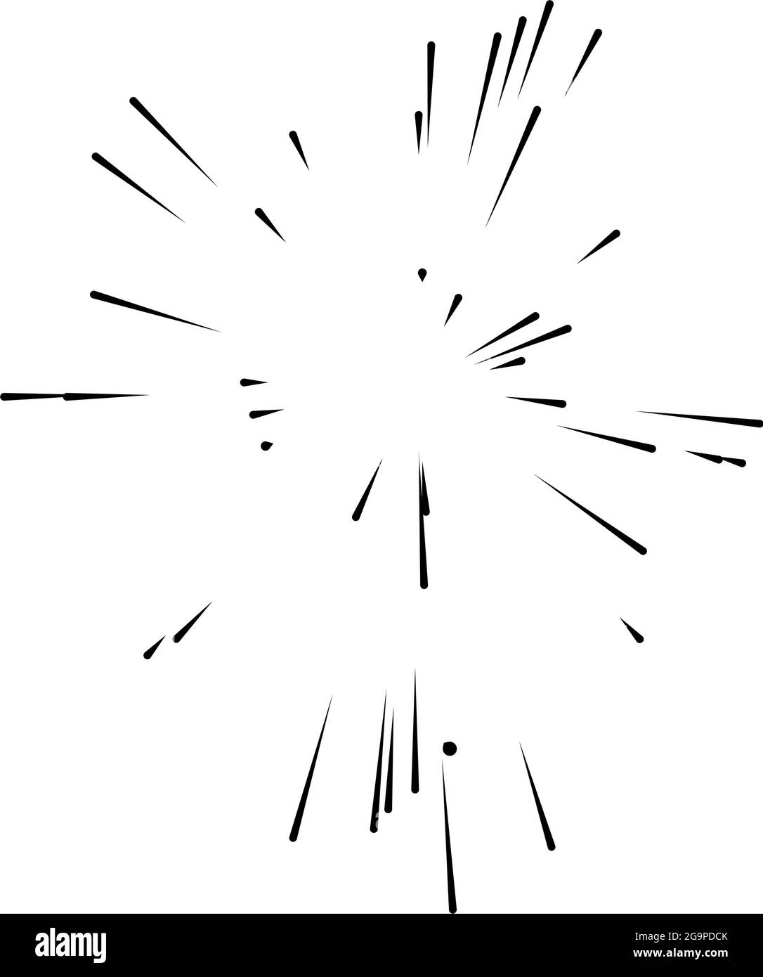 Abstract radial, radiating lines, stripes. Burst lines. Converging ...