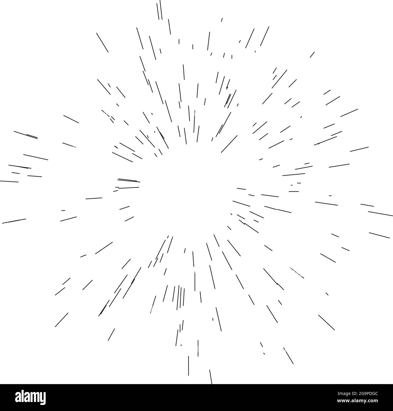 Abstract radial, radiating lines, stripes. Burst lines. Converging ...