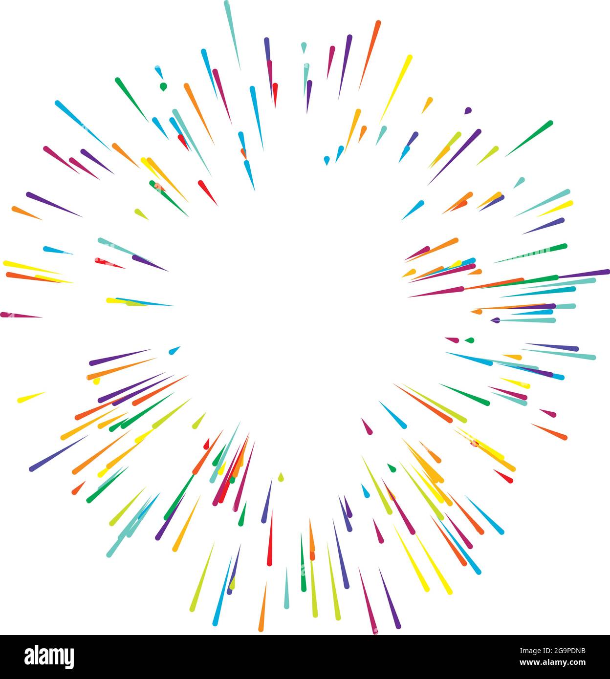 Abstract radial, radiating lines, stripes. Burst lines. Converging ...