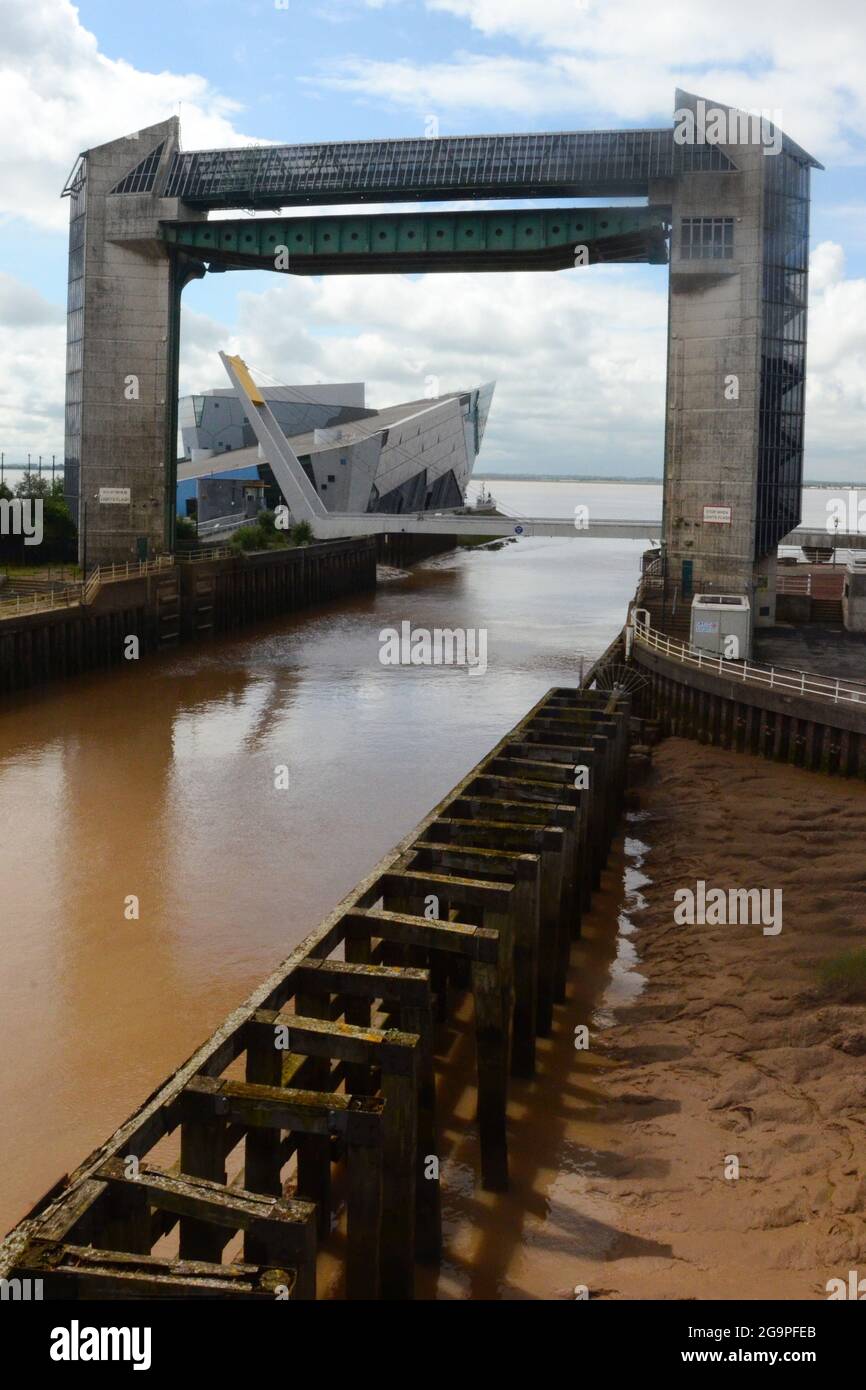 River Hull tidal surge barrier, Kingston upon Hull, Stock Photo
