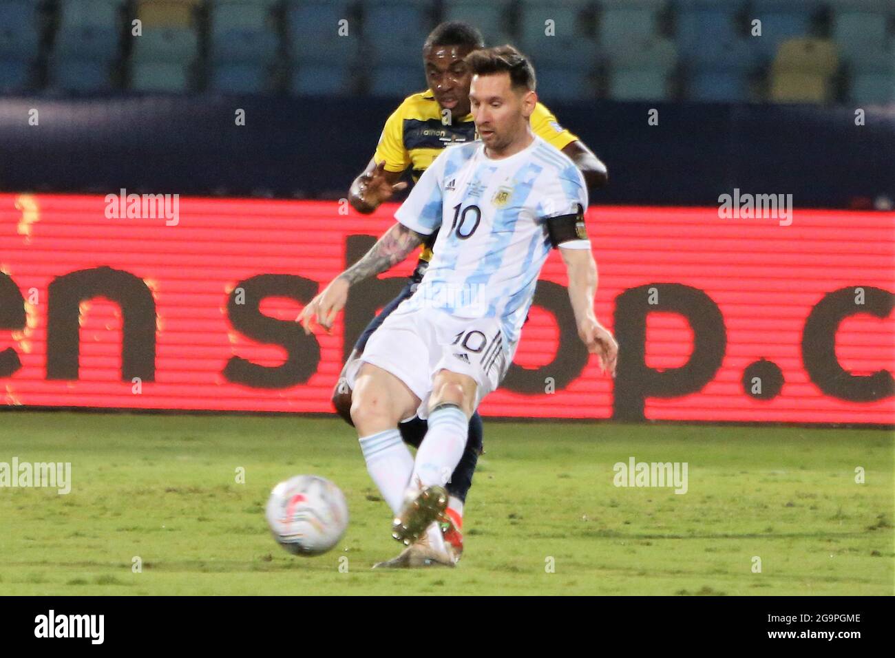 Lionel Messi of Argentina during the Copa America 2021, quarter final