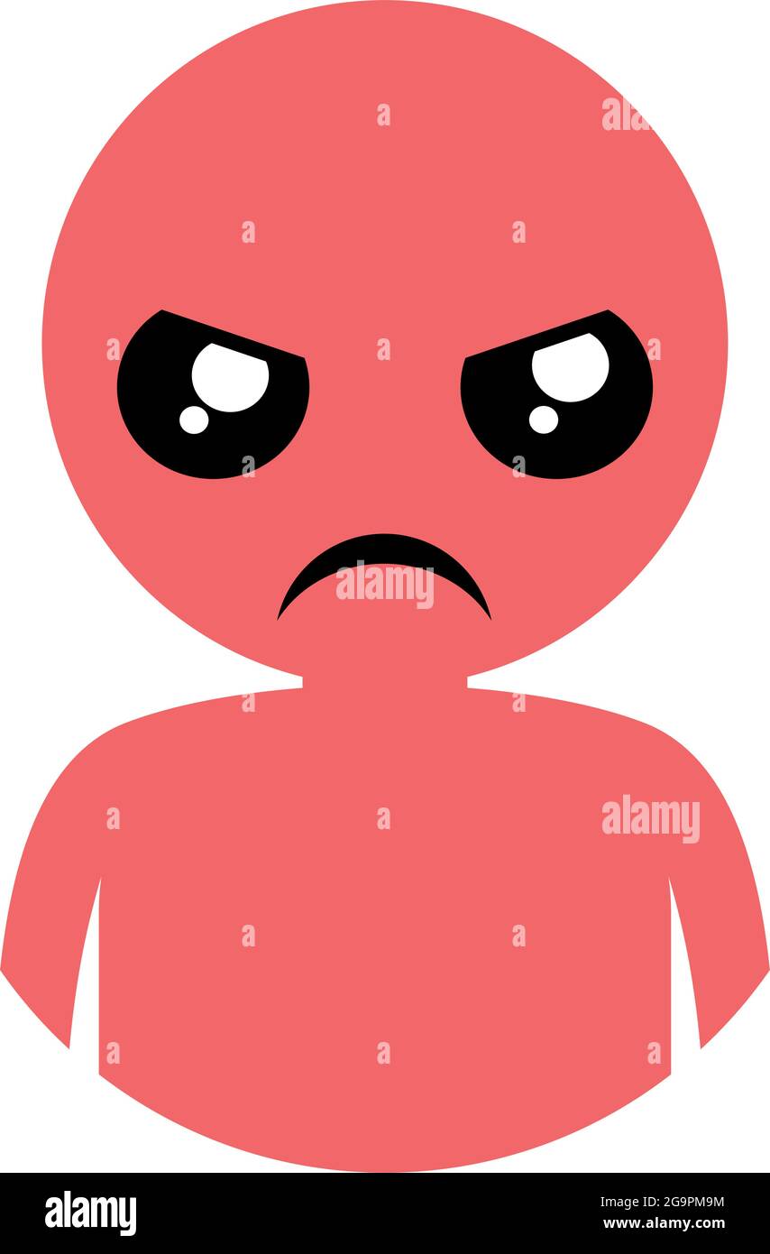 Angry expression design Stock Vector