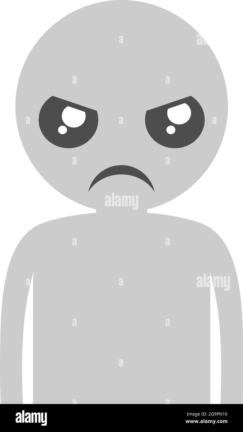 Angry expression design Stock Vector