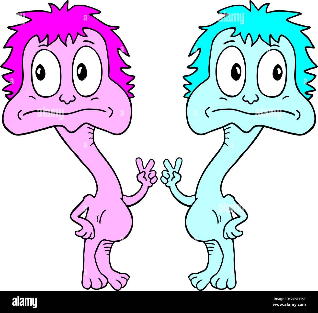 Couple friends Stock Vector