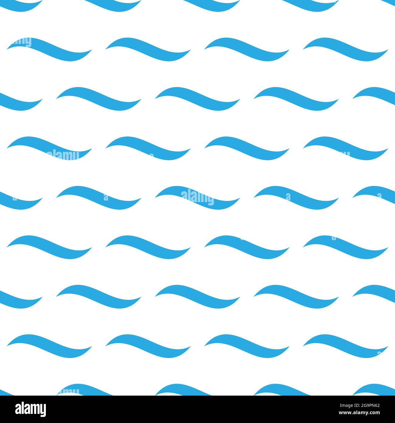 Water waves, waving, wavy, curve lines illustration – stock vector