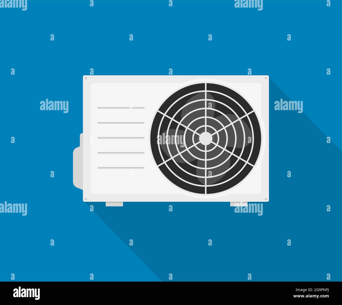 AC vector icon. Air conditioner split temperature wall logo cooling