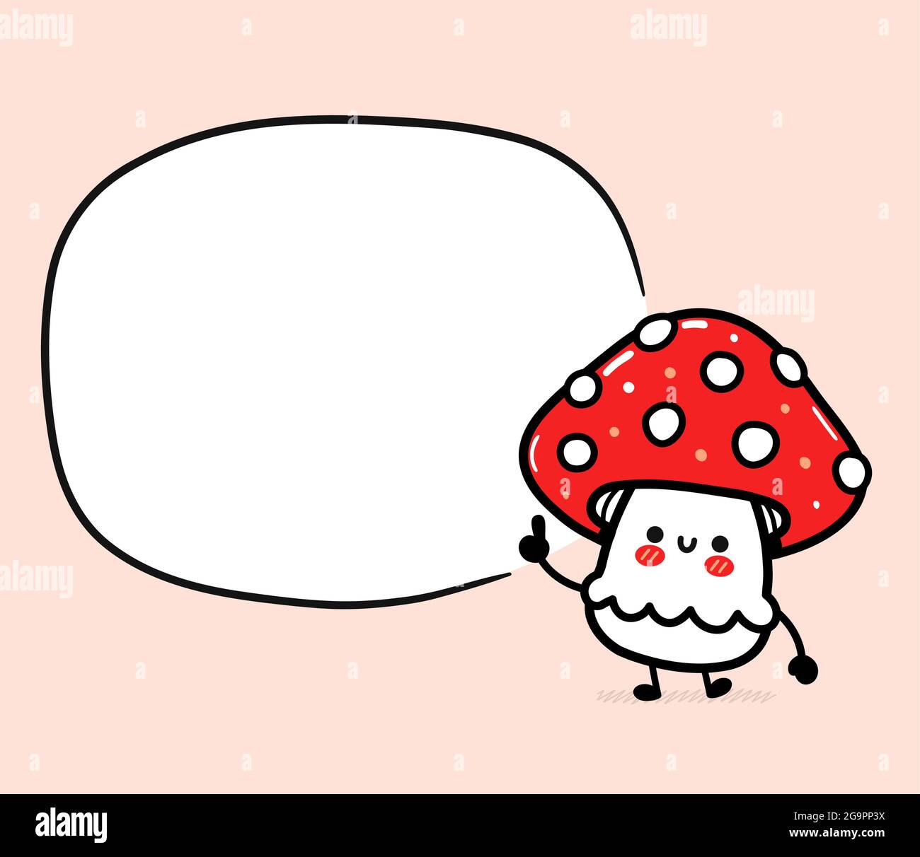 Premium Vector  A cartoon of a mushroom with a face and a white background