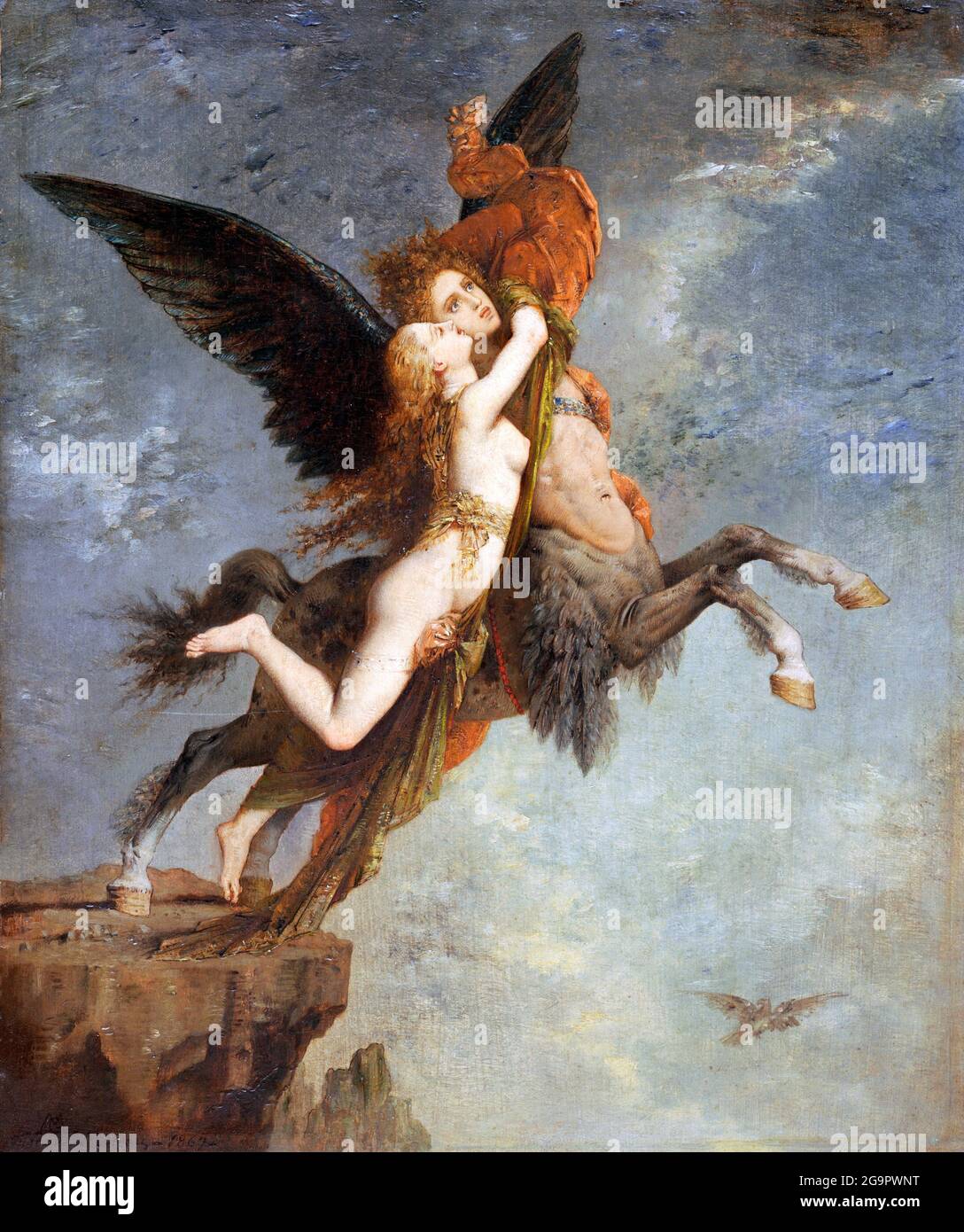 The Chimera by Gustave Moreau (1826-1898), oil on panel, 1867 Stock Photo