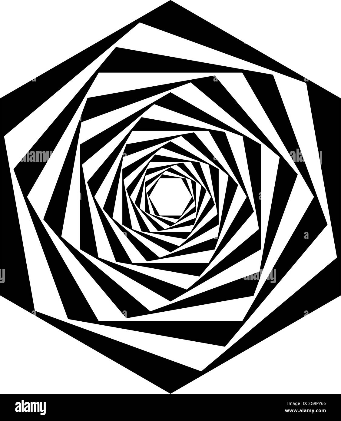 Abstract black and white geometric element, icon – stock vector ...