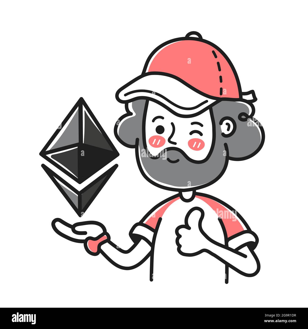 Man hand hold virtual Stock Vector Images Alamy