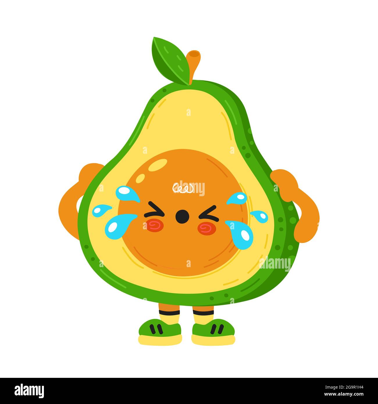 suffer, failure, allergy, hungry, sick, depression, lose, expression, angry, sad, vector, cartoon, cry, character, illustration, stress, fun, seed, white, design, icon, avocado, baby, background, core, cut, cute, diet, doodle, emoji, exotic, face, food, fruit, funny, green, half, hand drawn, health, healthy, isolated, joyful, kawaii, keto, mascot, nutrition, tropical, vegan, vegetable, vegetarian Stock Vector