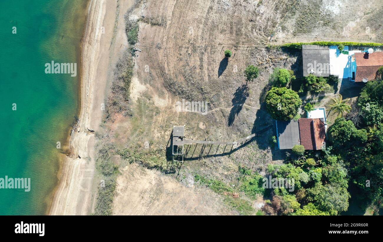 SÃO JOSÉ DA BARRA, MG 27.07.2021 FURNAS BAIXO RESERVOIR Furnas