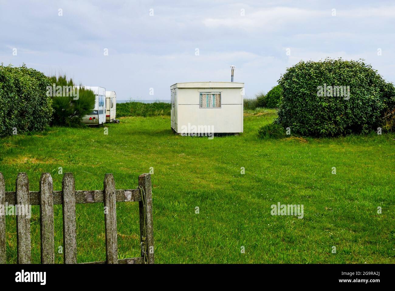 Holiday huts (reportage), Manche department, Cotentin, Normandy, France
