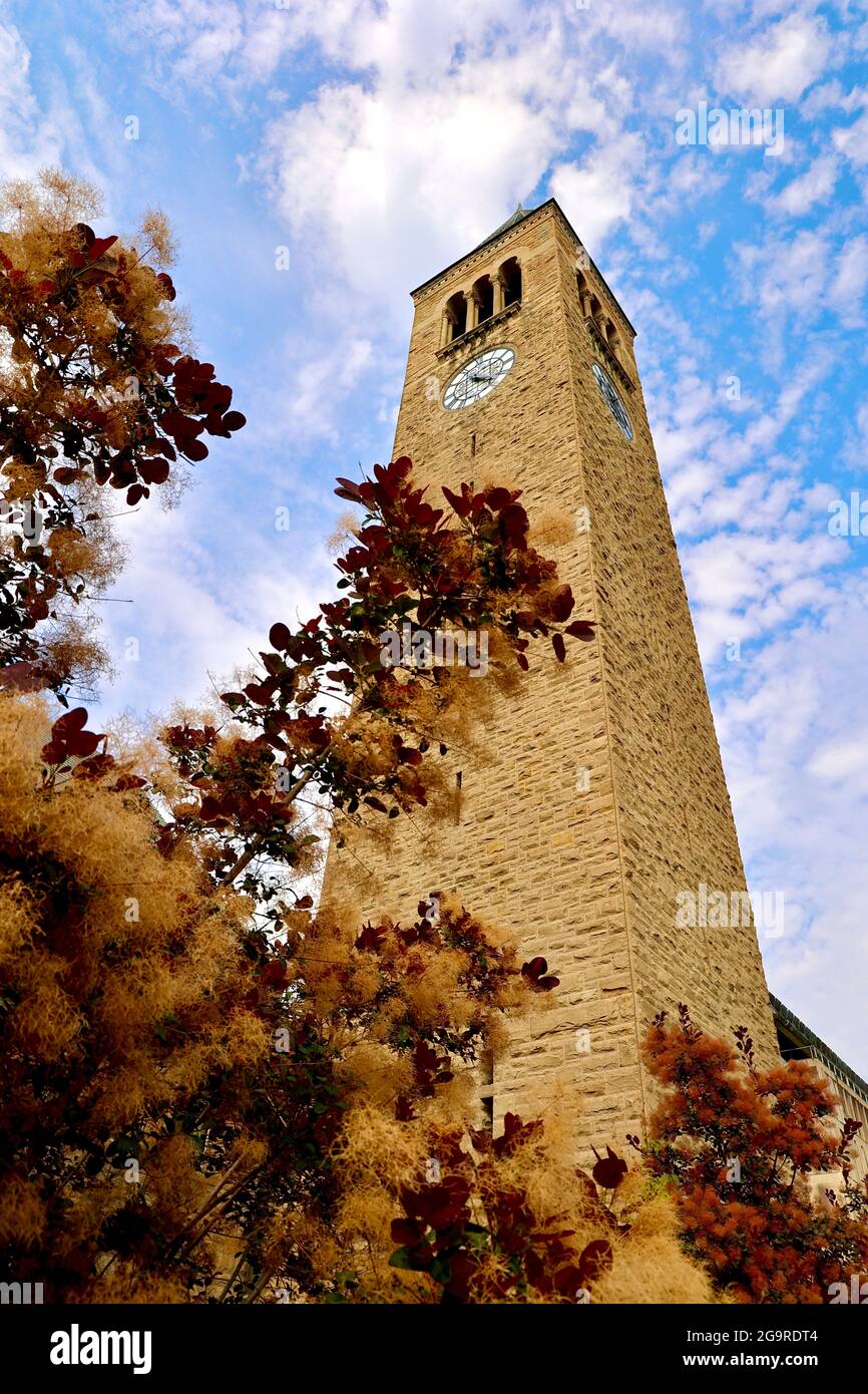 Cornell Clock Tower Stock Photo Alamy