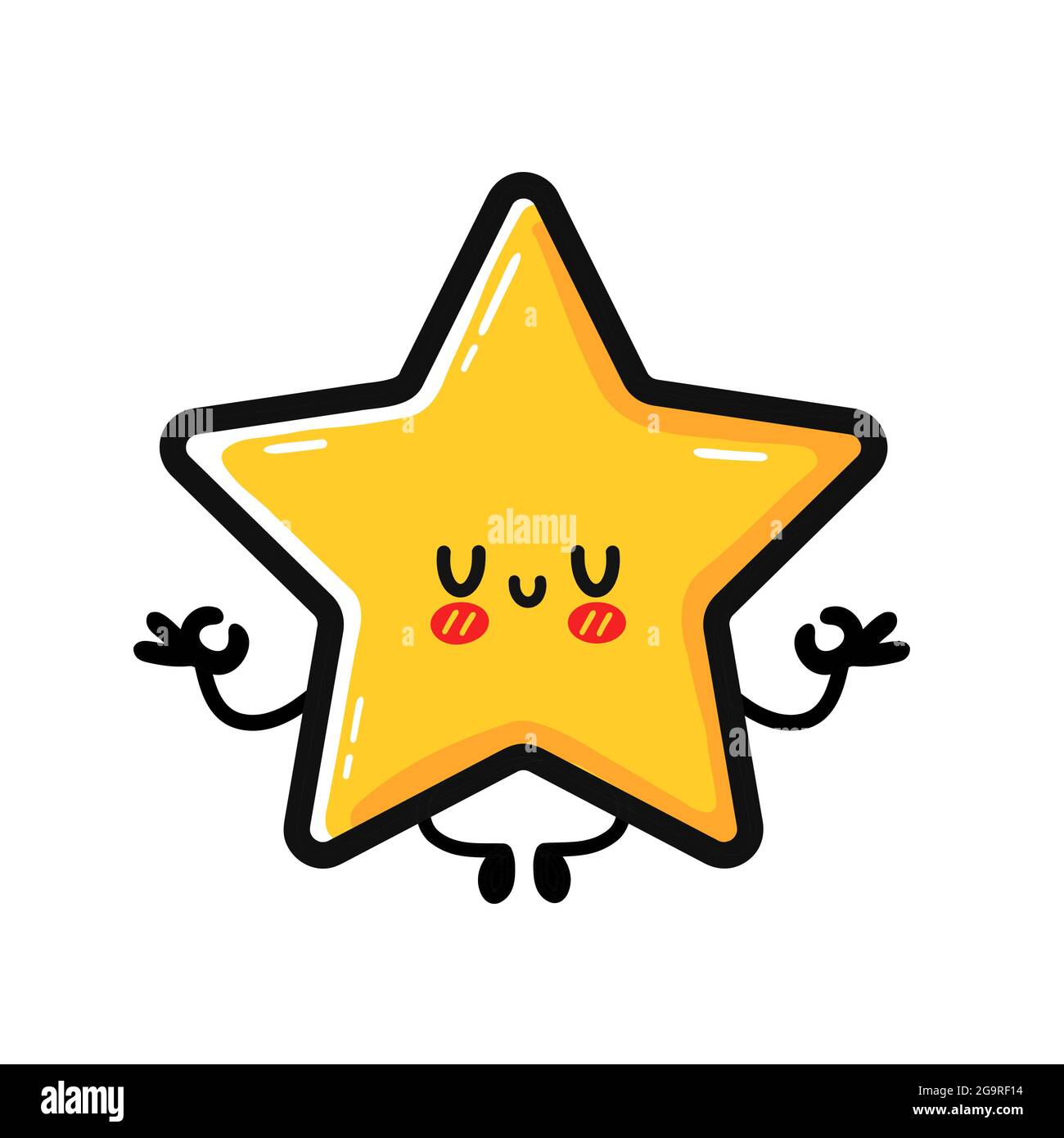 Healthy star icon cartoon Stock Vector Images Alamy