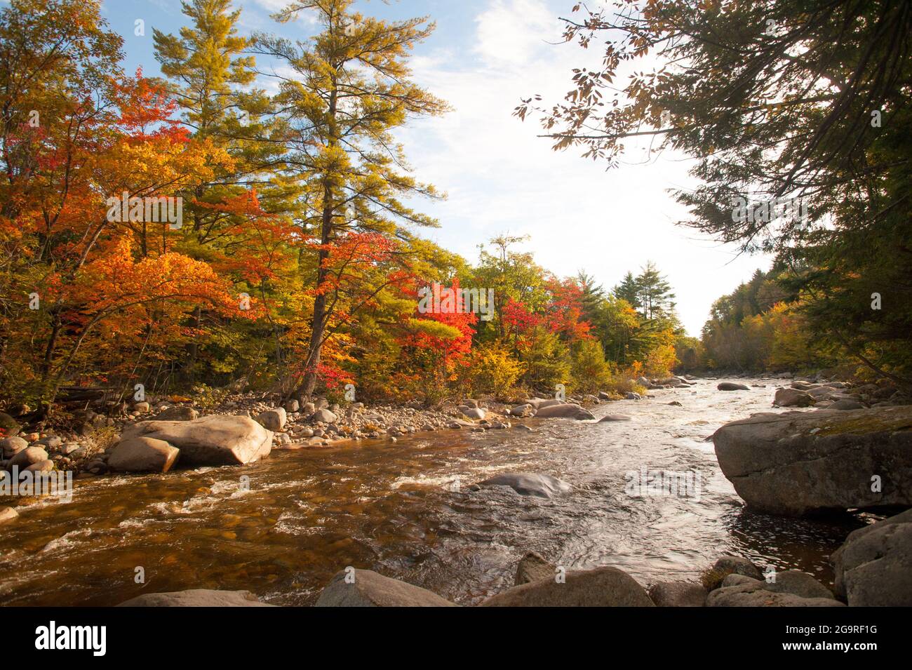 Swift River, Kancamagus Highway, Albany, New Hampshire, USA Stock Photo ...