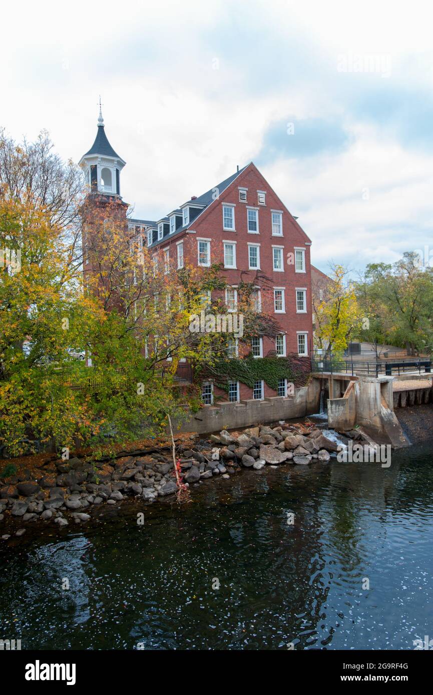 Belknap Mill, Laconia, New Hampshire, USA Stock Photo