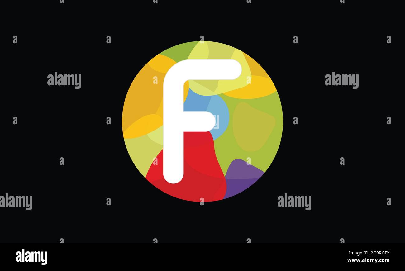 Colorful Letter F Logo Design vector Template. Abstract Technology