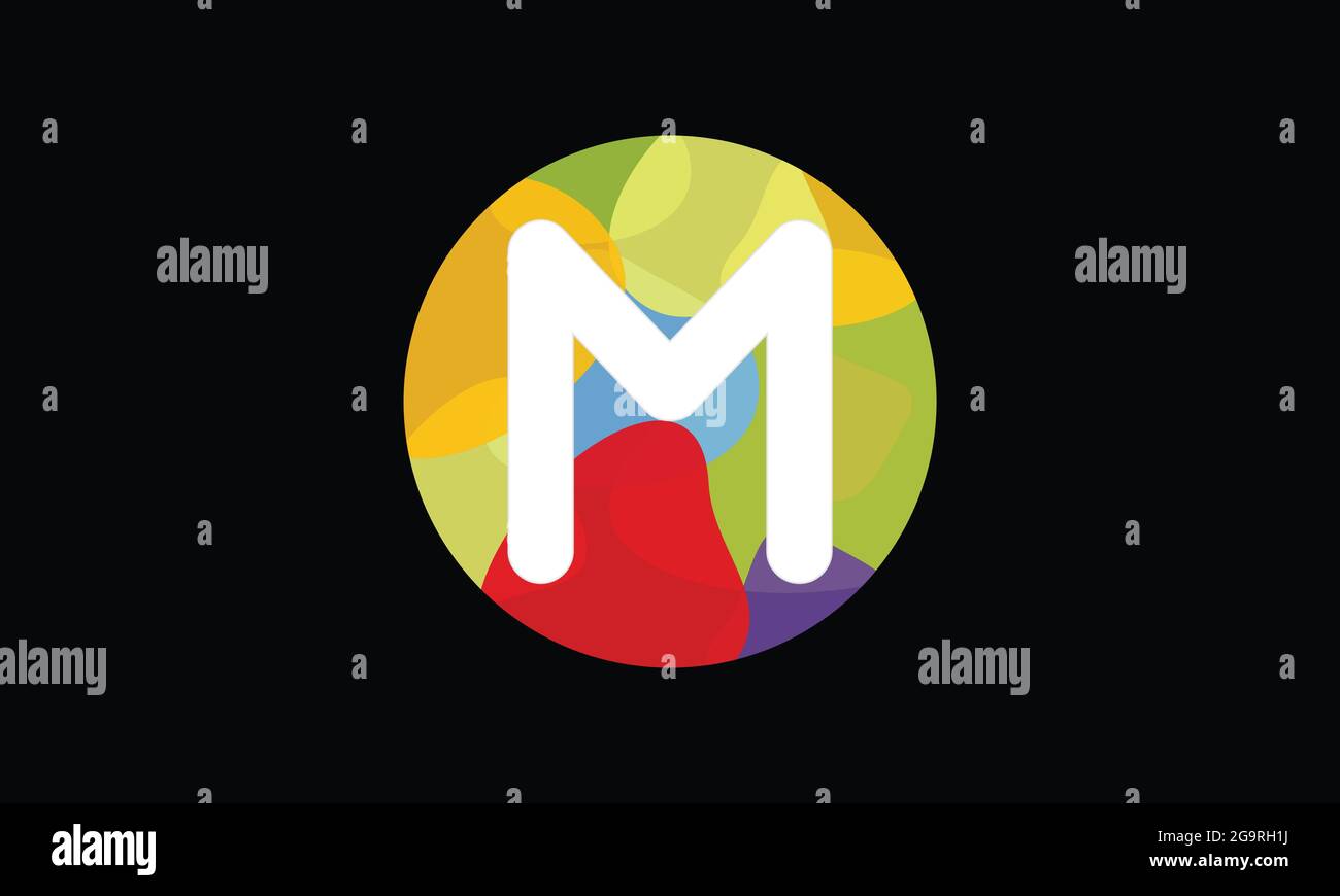Colorful Letter M Logo Design vector Template. Abstract Technology ...