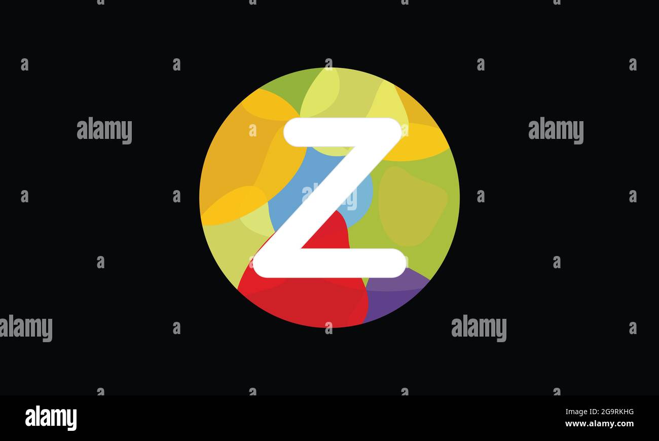 Colorful Letter Z Logo Design vector Template. Abstract Technology ...