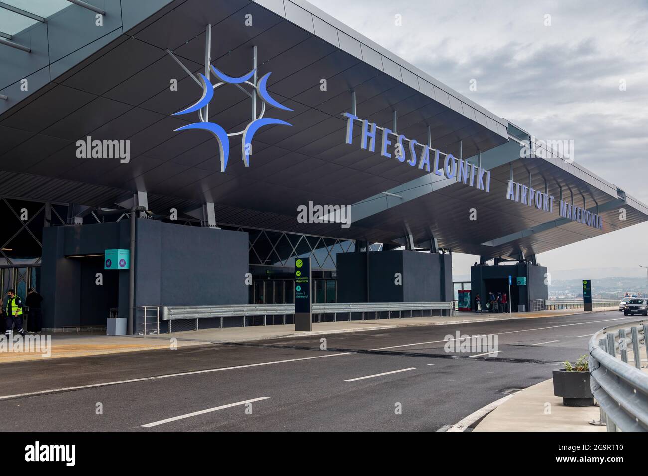 Thessaloniki, Greece - April 23, 2021. New Terminal of Thessaloniki ...