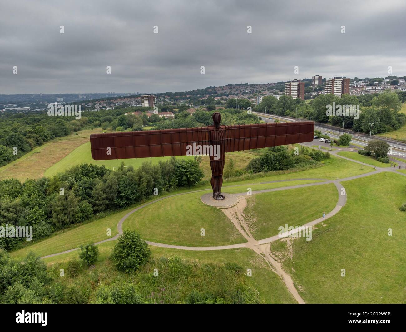Angel of the North, Gateshead statue overlooking the A1 motorway in the