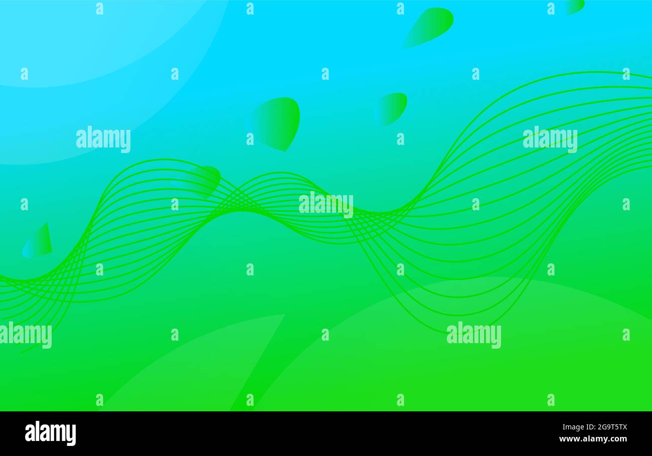 Abstract colored background from triangles, circles and lines. Vector. Geometric figures. Horizontal vibrant gradient background for projects. Modern Stock Vector
