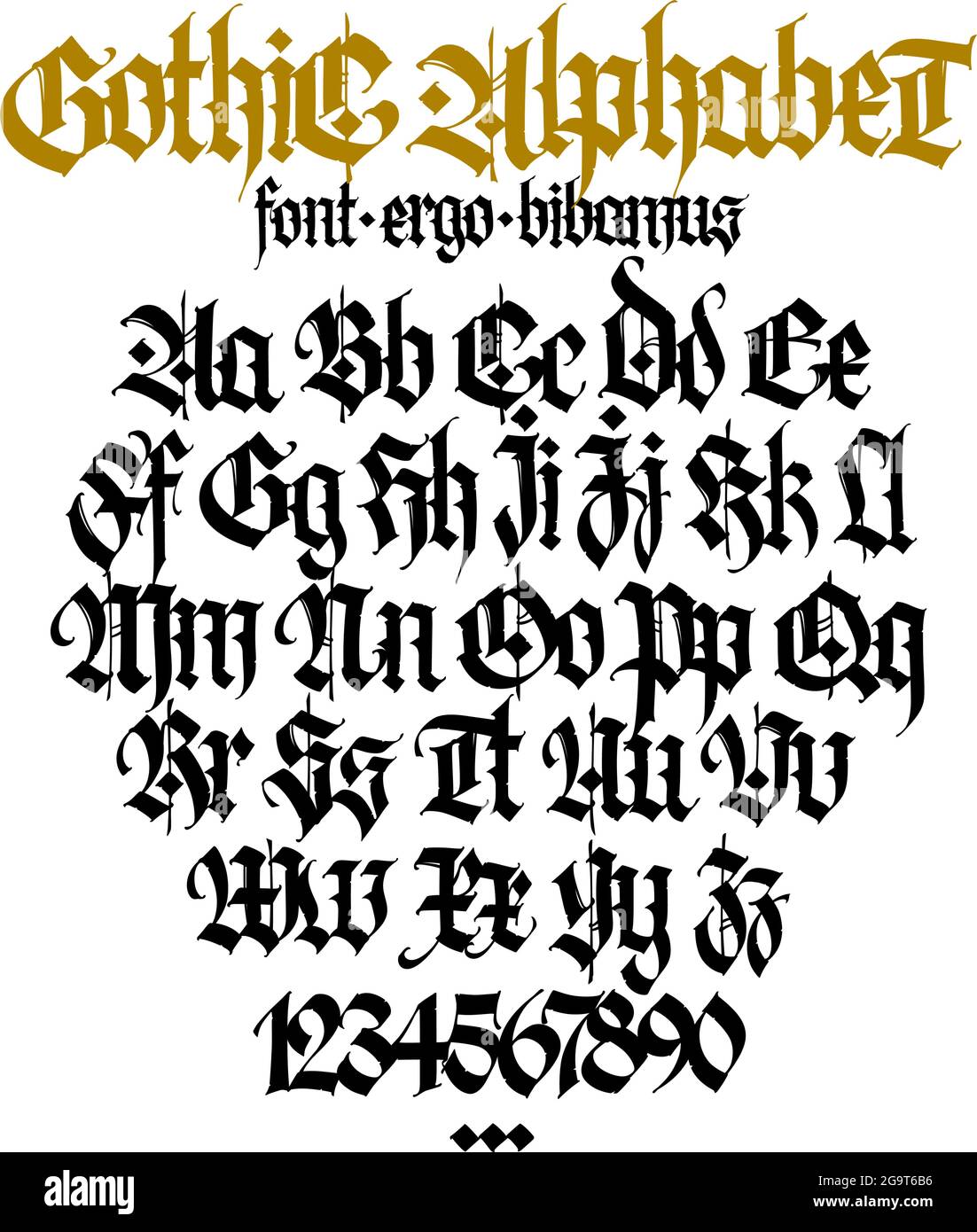 Calligraphy Capital Letters Gothic Calligraphy Capital Letters Gothic
